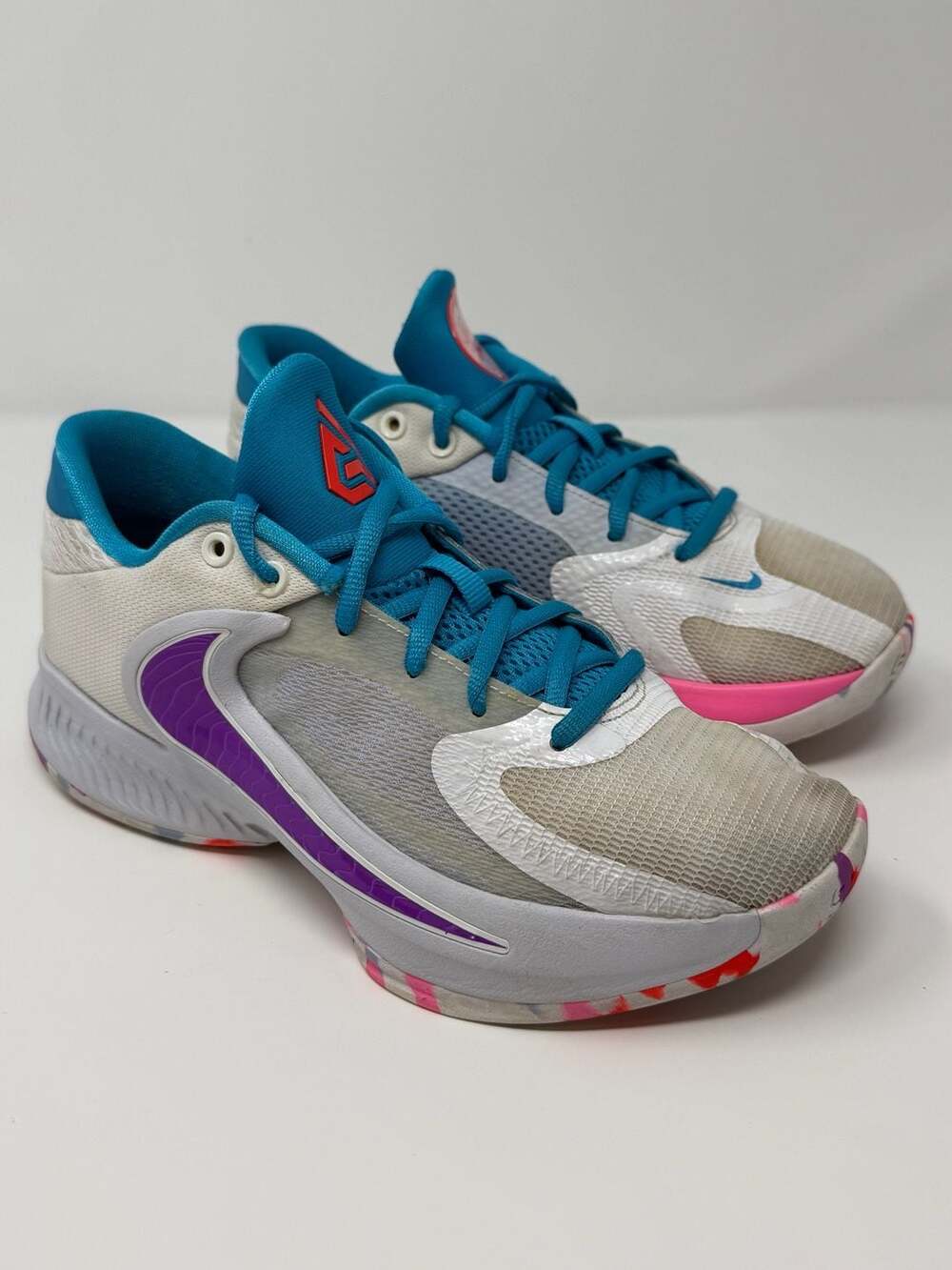 Nike Zoom Freak 4 GS 'Light Pillars' Basketball Shoes (DQ0553-102)